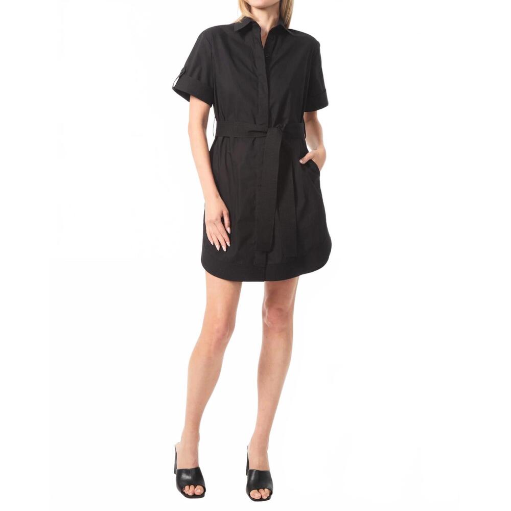 NEW GILNER FARRAR marlee mini dress in black